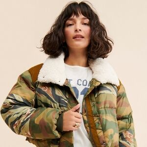 We The Free West Coastt Puffer with Sherpa Collar